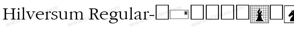 Hilversum Regular字体转换